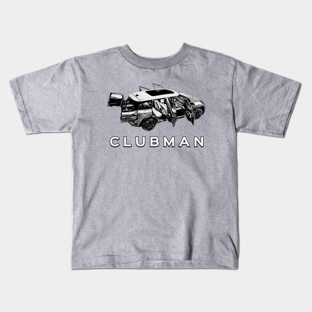 MINI Cooper Clubman Version 1 Kids T-Shirt by CarTeeExclusives